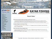 Tablet Screenshot of fishsalmonriver.com